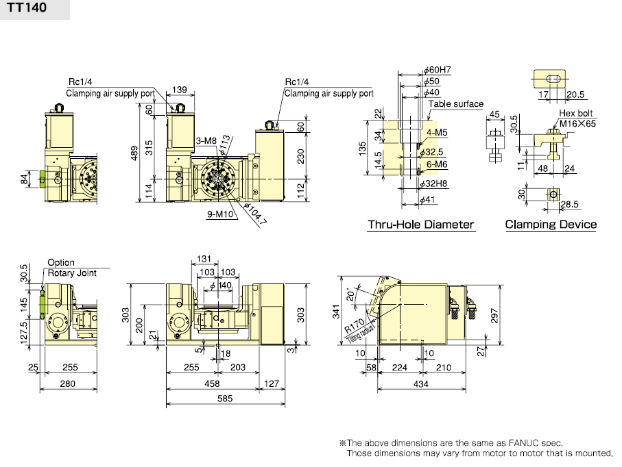 TTM140 Technical Diagram