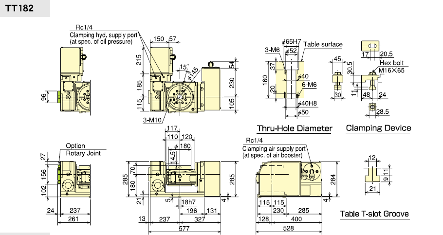 TTM182 Technical Drawing